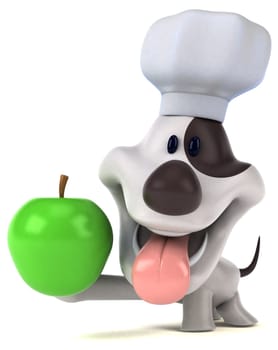 Fun dog - 3D Illustration