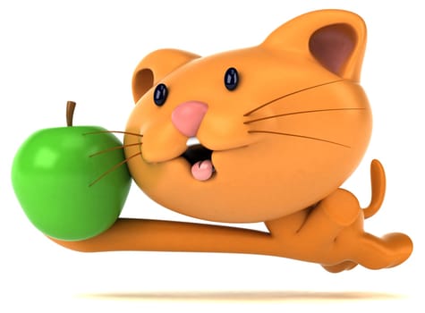 Fun cat - 3D Illustration