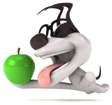 Fun dog - 3D Illustration