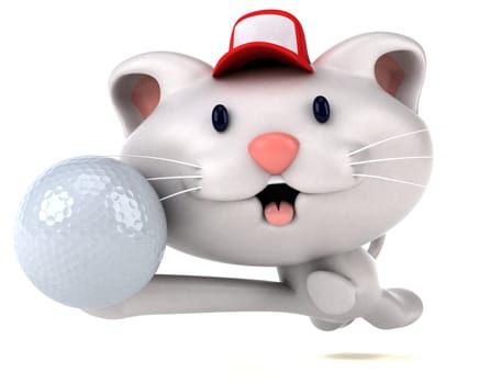 Fun cat - 3D Illustration
