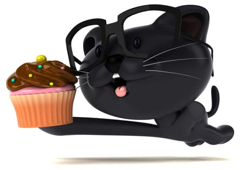 Fun cat - 3D Illustration