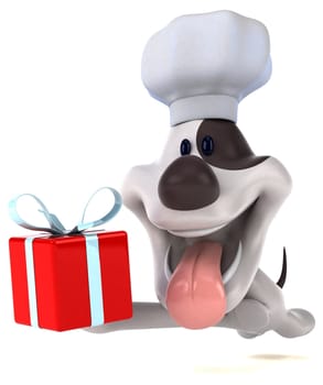 Fun dog - 3D Illustration