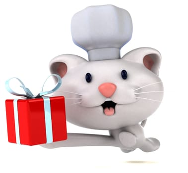 Fun cat - 3D Illustration