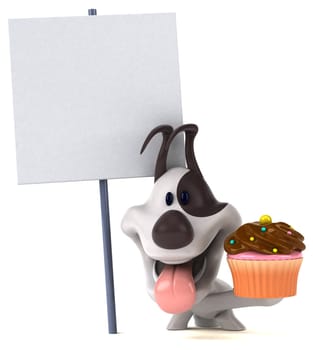 Fun dog - 3D Illustration