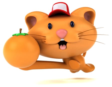 Fun cat - 3D Illustration
