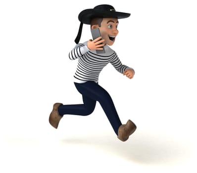 Fun 3d cartoon breton character