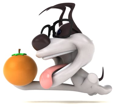 Fun dog - 3D Illustration