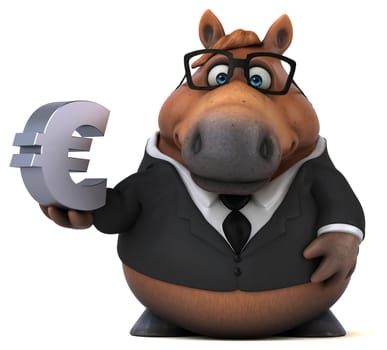 Fun horse - 3D Illustration