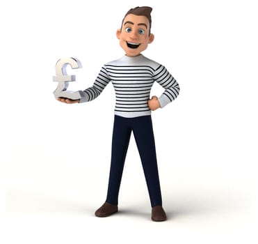 Fun 3D cartoon casual character