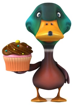 Fun duck - 3D Illustration