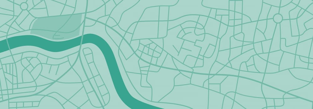 A generic city map illustration