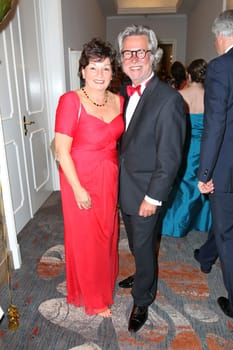 Christa Goetsch with husband Karlheinz,charity event Blauer Ball 2015 at the Hotel Atlantic,Hamburg,11.04.2015