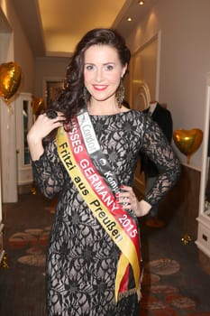 Babett Konau (Misses Germany),charity event Blue Ball 2015 at the Hotel Atlantic,Hamburg,11.04.2015
