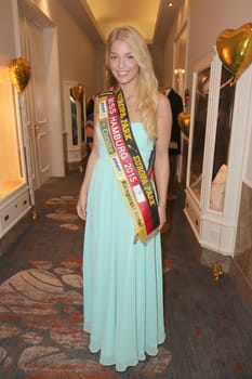 Cheyenna Mangelsen (Miss Hamburg),charity event Blauer Ball 2015 at the Hotel Atlantic,Hamburg,11.04.2015