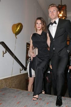 Andre Schuerrle with girlfriend Montana Yorke,charity event Blauer Ball 2015 at the Hotel Atlantic,Hamburg,11.04.2015
