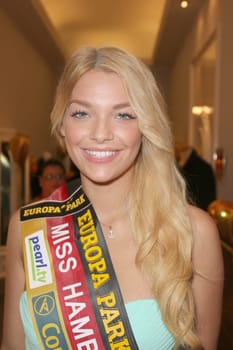 Cheyenna Mangelsen (Miss Hamburg),charity event Blauer Ball 2015 at the Hotel Atlantic,Hamburg,11.04.2015