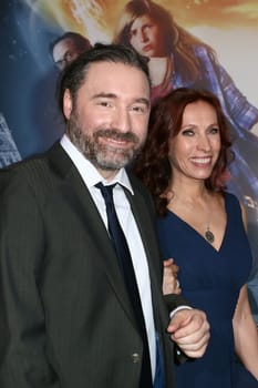 Thomas 'Tommy' Krappweis with wife,cinema premiere Mara and the Firebringer,Kino Cinedom,Koeln,29.03.2015
