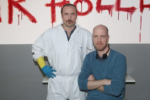 Bjarne Maedel,Arne Feldhusen,set date for new episodes "Der Tatortreiniger"",Hamburg,31.03.2015"