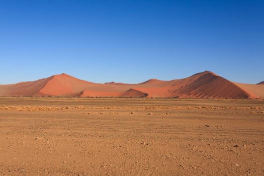 Red dunes on the road to Sossusvlei, Namibia