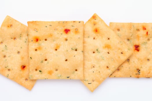 Vegetable salty crackers