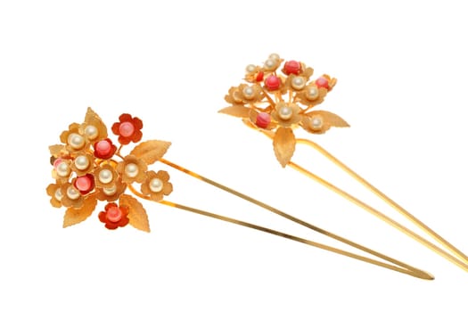 beautiful gold hairpin