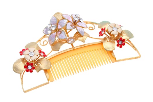 hair ornament on white background
