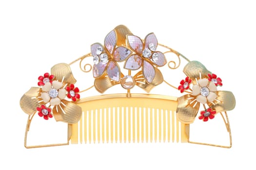 hair ornament on white background