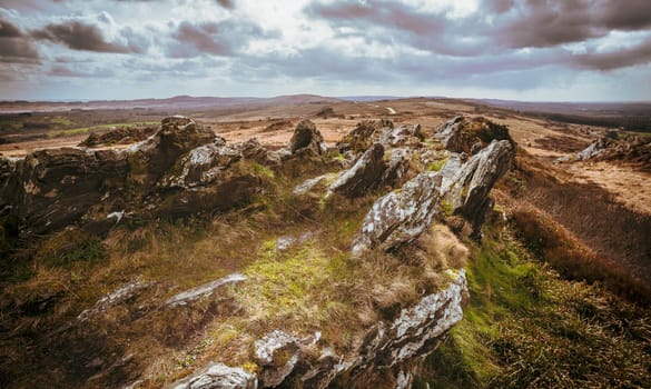 Roc'h Trevezel, one of the mountains in the Finistère National Park in Brittany, France