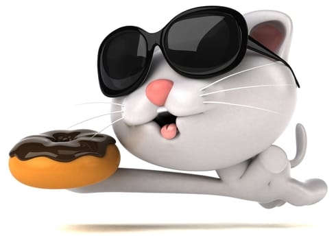 Fun cat - 3D Illustration