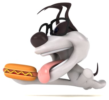Fun dog - 3D Illustration