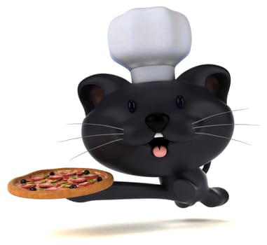Fun cat - 3D Illustration