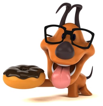 Fun dog - 3D Illustration