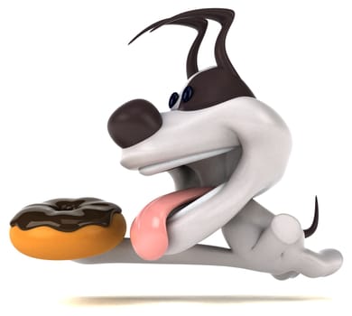 Fun dog - 3D Illustration