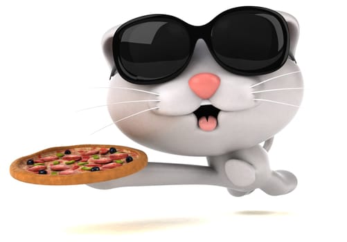 Fun cat - 3D Illustration