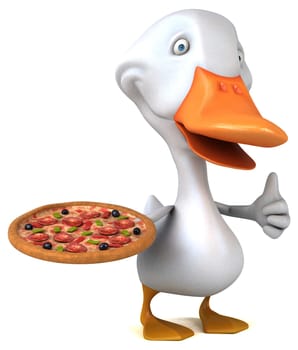 Fun duck - 3D Illustration