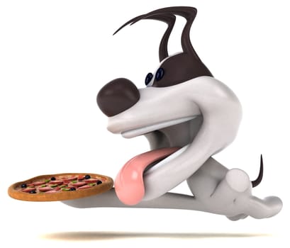 Fun dog - 3D Illustration