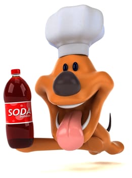 Fun dog - 3D Illustration