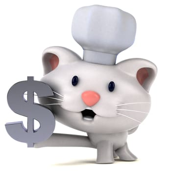 Fun cat - 3D Illustration