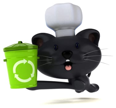 Fun cat - 3D Illustration