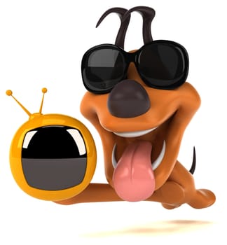 Fun dog - 3D Illustration