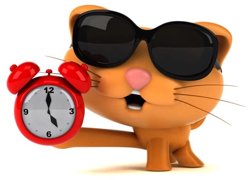 Fun cat - 3D Illustration