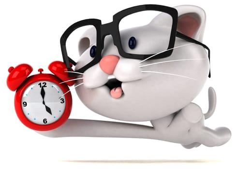 Fun cat - 3D Illustration