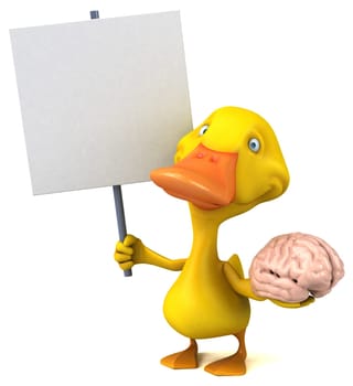 Fun duck - 3D Illustration