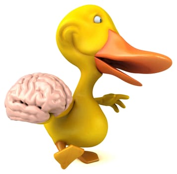 Fun duck - 3D Illustration