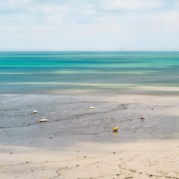 View over the bay of Mont Saint-Michel near Cancale, Brittany, France.