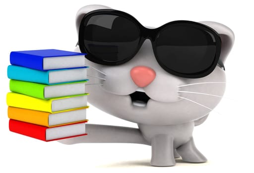 Fun cat - 3D Illustration