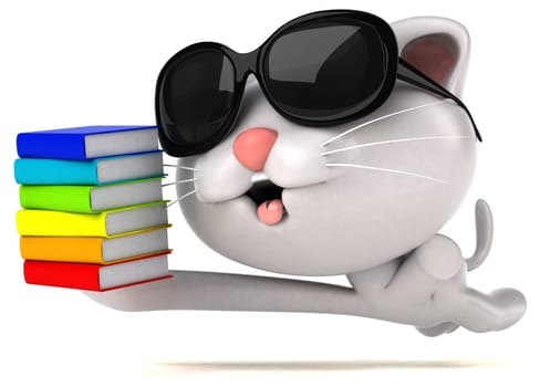 Fun cat - 3D Illustration