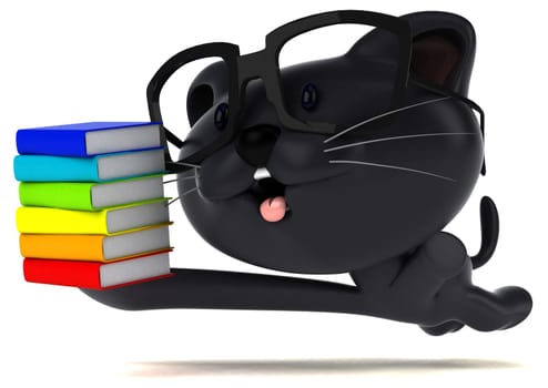 Fun cat - 3D Illustration