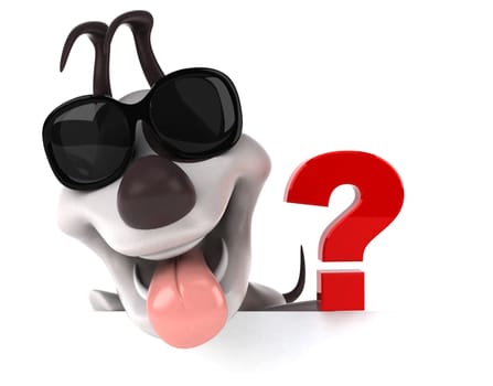 Fun dog - 3D Illustration
