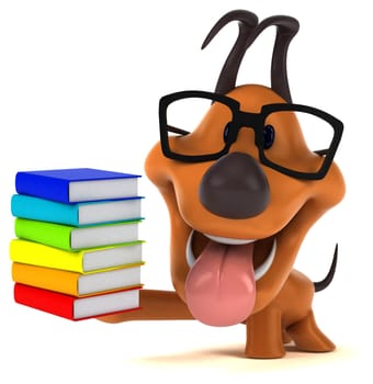 Fun dog - 3D Illustration